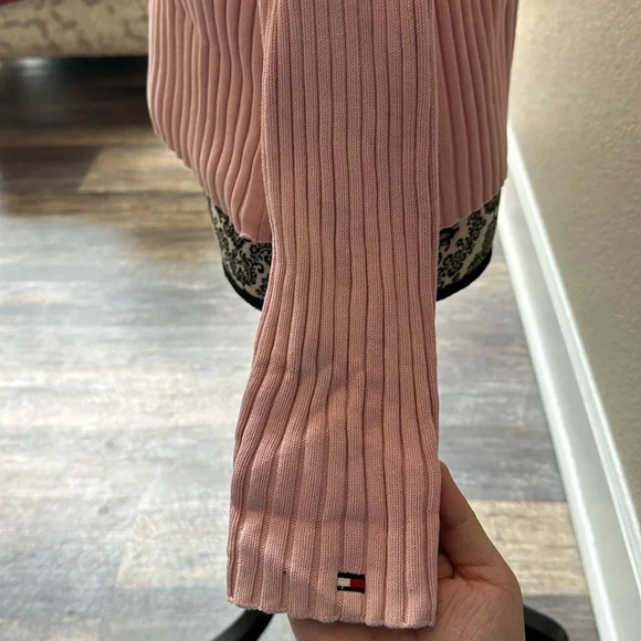 Tommy Hilfiger Pink Button Turtleneck Sweater - Size S/P - Picture 2 of 7